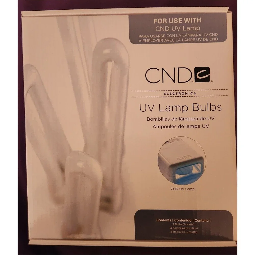 1  Pack - 4 Replacement UV Light Bulbs Tube CND Shellac Lamp 4 pk 9W 365nm NEW
